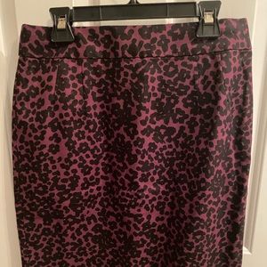 Banana Republic Leopard Print Pencil Skirt